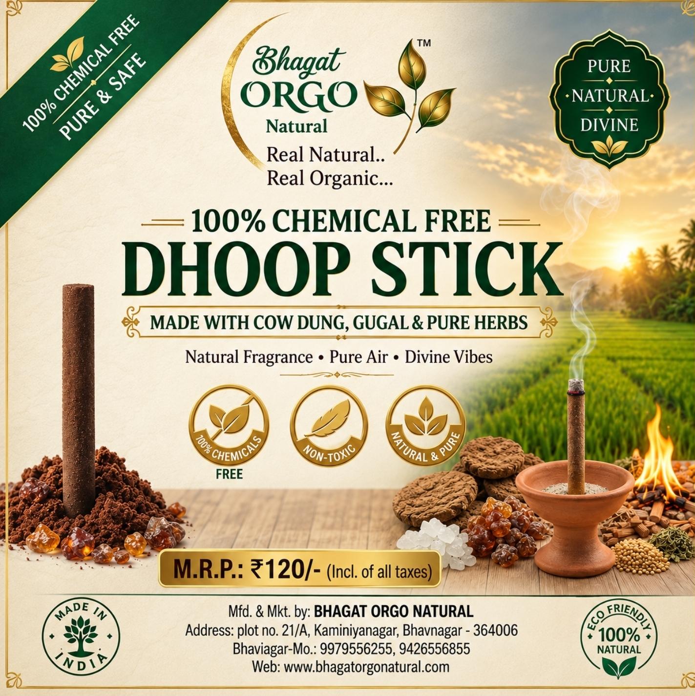Chemical Free Dhoop Sticks